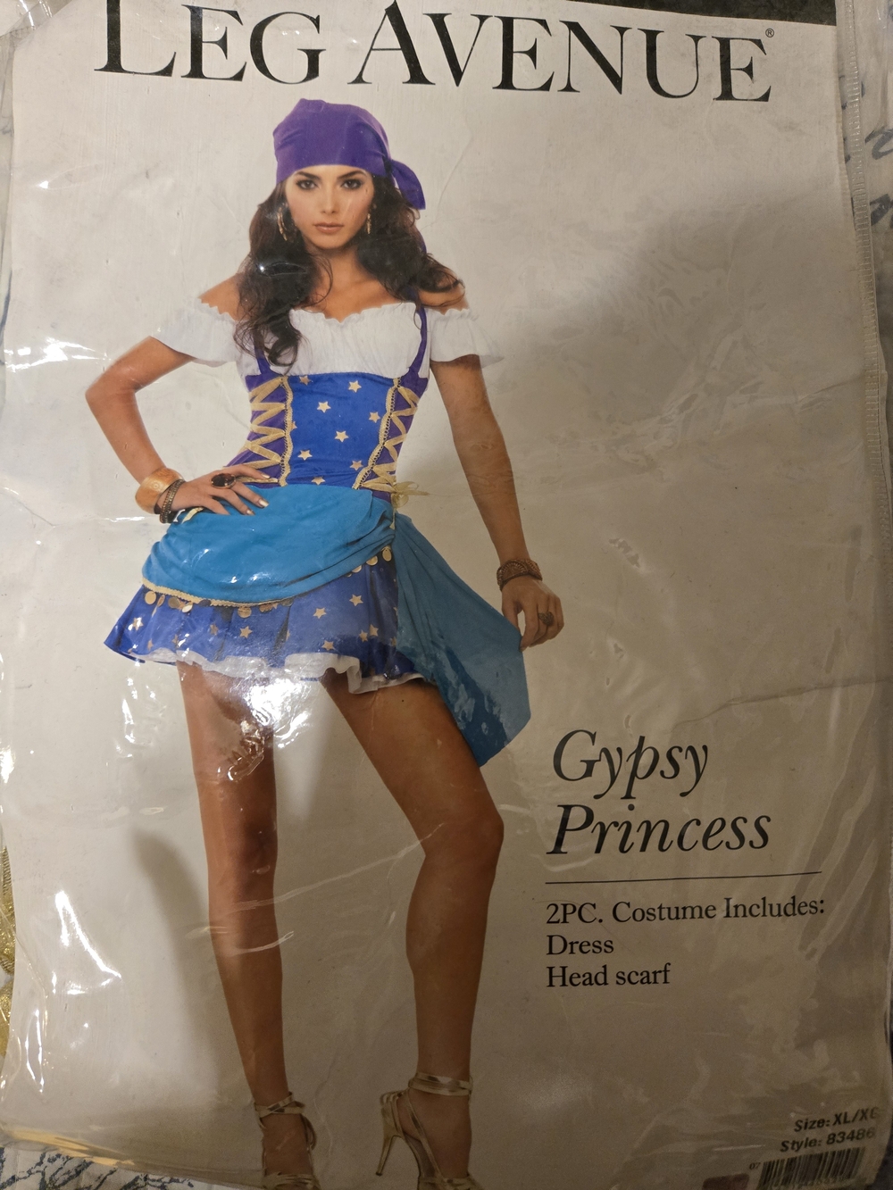 Leg Avenue Purple and Blue Gypsy Princess Costume